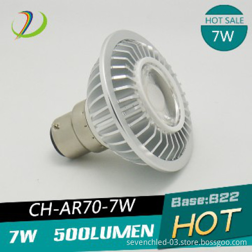 AR70 7w led cob spotlight BA15D base CE ROHS
